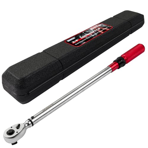Image of Hairich 3 /4-Inch Drive Click Torque Wrench, Dual-Direction Adjustable 60 tooth 100-400ft.lb /136-542Nm, Professional Inch Pound Torque Wrench, for Maintenance Tool and Product Assembly