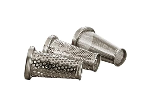 Louis Tellier - Kit 3 Grilles en Inox pour Moulin à Coulis/Extracteur à Jus - 6 mm, 3 mm et 1 mm