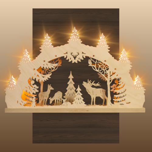 weigla - Schwibbogen original Erzgebirge I LED Lichterbogen...
