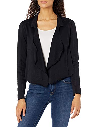 William Rast womens William Rast Women's Parker Flyaway Jacket, Jet Black, Small US