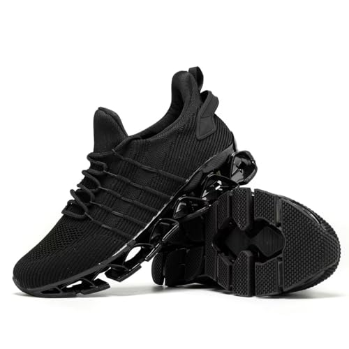 Image of Mens Running Shoes Mesh Breathable Trail Runners Fashion Sport Blade Walking Tennis Sneakers