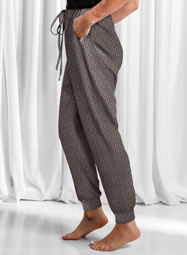 Image of Dokotoo Womens 2026 Soft Casual Drawstring Tie Elastic Waist Loose Jogger Pants with Pockets