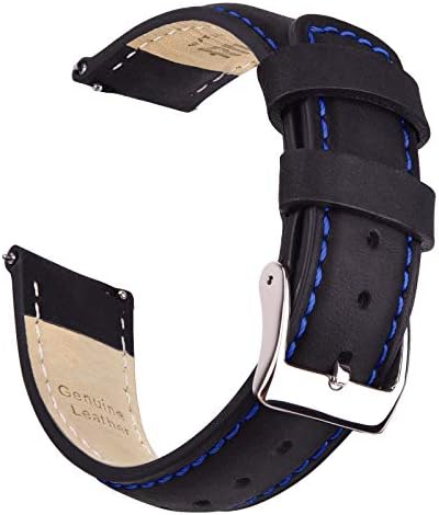 Ritche Quick Release Leather Watch Bands Genuine Watch Straps for Men Women- 18mm 20mm 21mm 22mm 23mm 24mm Top Grain Leather Watch Strap