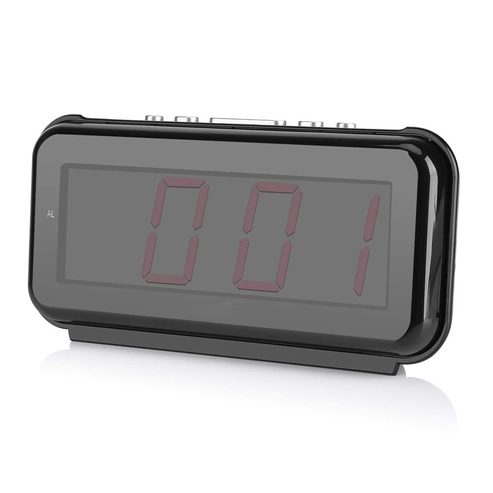 Haofy LED Sveglia Digitale con Display 1.8 Pollici a Luminosit¨¤ Moderata, Suonerie Musicali Personalizzabili, Ideale per Casa, Ufficio, Comodino, Camera da Letto