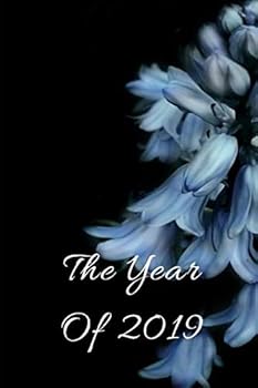 The Year of 2019 Daily Diary Journal. Bluebell Flowers. Blank Dated Planner Notebook.