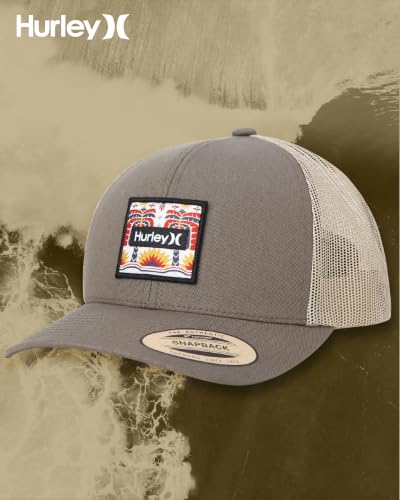 Image of Hurley Men's Caps - Fairway Trucker Mesh Baseball Cap - Snap Back Hats for Men