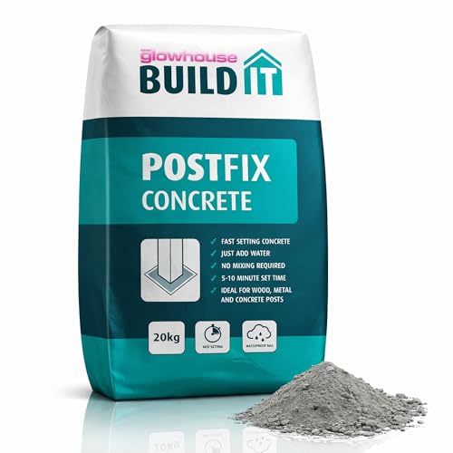 Glowhouse Postfix No-Mix Aggregate Weatherproof Concrete 20kg Perfect for Fence and Washing Line Posts