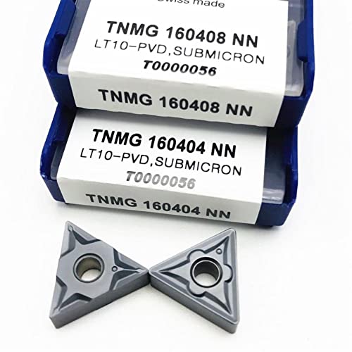 10 piezas de insertos de carburo TNMG160408 para torneado CNC miniatura 6