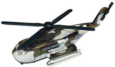 Jack Royal Die-Cast Metal Heavy Lift Cargo Sonic Helicopter (US Army & Rescue Helicopter) (Color May Vary)