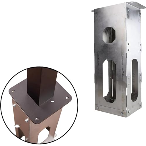 Metall Sockel für Wallbox Standfuß LDY Aluminium Bodenanker für Ladestation 50×30×20 cm 1 75 kg inkl. Montageset geeignet für Loady & kompatible Wallbox-Standfüße