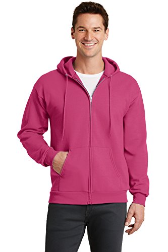 Port & Company - Core Fleece Full-Zip Hooded Sweatshirt 2XL Sangria