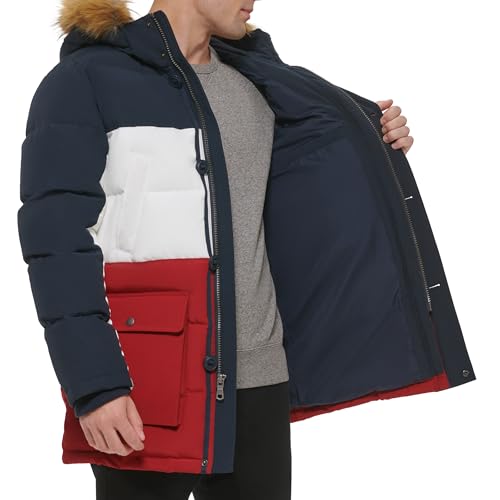 Image of Tommy Hilfiger Mens Quilted Snorkel Parka Coat