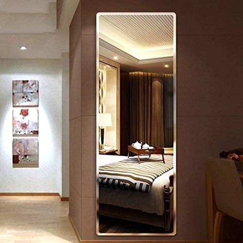 Image of Creative Arts n Frames 5mm Full Length Long Beveled Smooth Edges Frameless Rectangular Wall Mount HD Mirror Home Decor Items (18X42 inch Rectangular HD Mirror)
