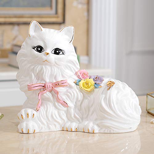 \"飼い主さん\"募集中【ペルシャ猫】陶器　置物 飼い主さん 募集中【ペルシャ猫】陶器 置物