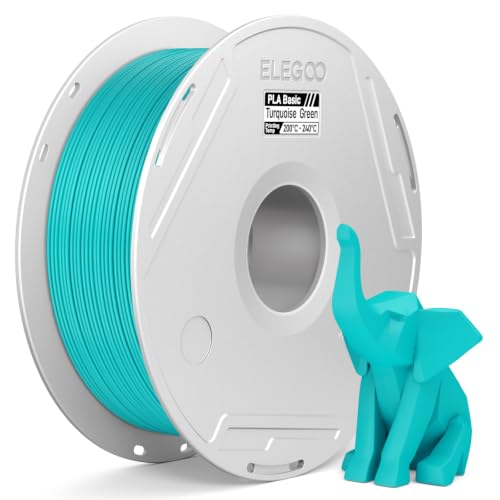 ELEGOO PLA Basic Filament and Reusable Spool Turquoise Green 1KG 1.75mm