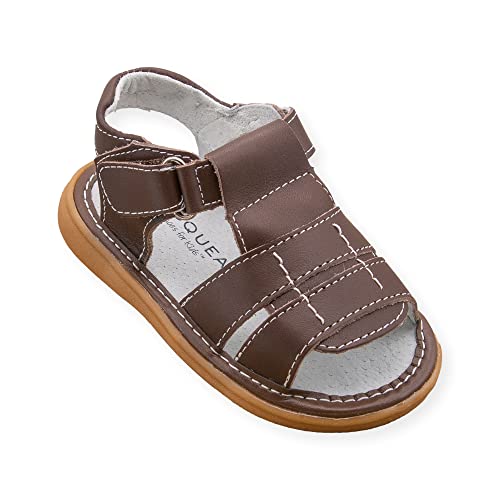 Image of Wee Squeak Toddler Squeaky Sandals with Removable Squeaker in Fun Styles & Colors for Boys and Girls