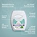 GuruNanda Expandable Waxed Dental Floss for Gentle, Deep Cleaning Wide Teeth Flossing - Peppermint Flavor - 55 Yards