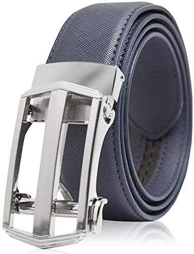 Access Denied Leather Ratchet Belts For Men - Mens Belt With Automatic Buckle For Suits Jeans And Uniform