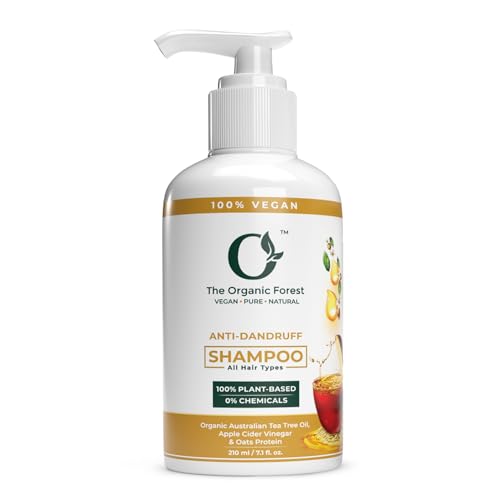 Anti-Dandruff Shampoo - Sulfate-Free, Dry Scalp Soothing, Itchy Relief, Tea Tree Oil & Apple Cider Vinegar, Paraben Free - Best for Flakes, Itching & Scalp Care