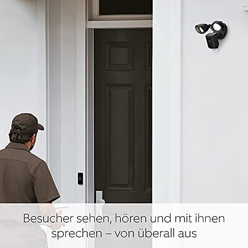 Ring Flutlichtkamera Plus Kabel (Floodlight Cam Wired Plus) | Überwachungskamera aussen mit WLAN & HD-Video, LED-Flutlicht, Nachtsicht… – Ansicht 3