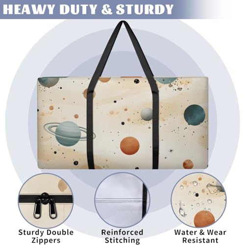 Artistic Galaxy Extra Large Moving Bags Heavy Duty Storage Bags Watercolor Galaxy Cloth Wrap Around Handles Double Zipper Reusable Convenient Foldable Storage Tote for Travel Camping Space Save3