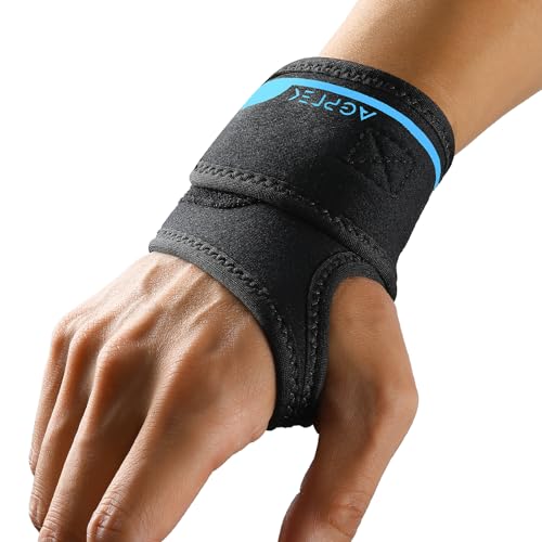 AGPTEK Orthèse Poignet Droit, Maintien Poignet Soutien Respirant Pour Syndrome Du Canal Carpien, Arthrose Légère, Tendinite Et Entorse, Support De Bandage...