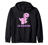 CoRAWRna dinosaurio T Rex con mascarilla. Diseño divertido juego de palabras. Juego de palabras dino t-rex outfit. Entonces, mantén la calma y lávate las manos y todo estará bien pronto. Bonito regalo para cumpleaños, Navidad o vacaciones. A tus hijos les