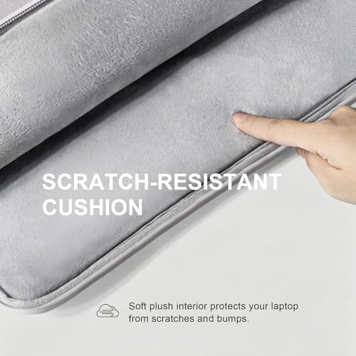 Image of Lacdo Tablet Sleeve Case for 13 inch New iPad Air M3 M2 2025-2024, 13 inch New iPad Pro M4 2024, 12.9 inch iPad Pro 6 5 4 3 with Magic Keyboard and Smart Keyboard Folio, Water-Resistant Tablet Bag, Gray