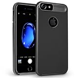 iPhone 7 Case, Orzly AirFrame for iPhone 7 - Lightweight & Slim-Fit Protective Bumper Frame & Case for iPhone 7 (4.7 inch model) - Black on Black