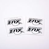 4PCS PVC Fox Shock Absorber Sticker Decal for 1/7 Traxxas Unlimited Desert Racer UDR (White)