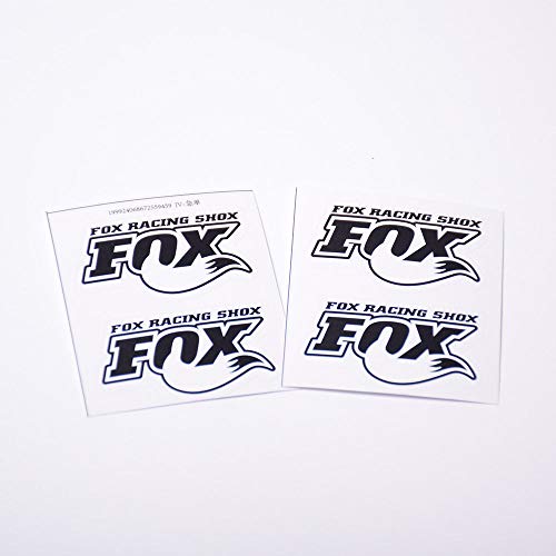 4pcs PVC renard amortisseur autocollant decal 1/7 Traxxas UDR blanc
