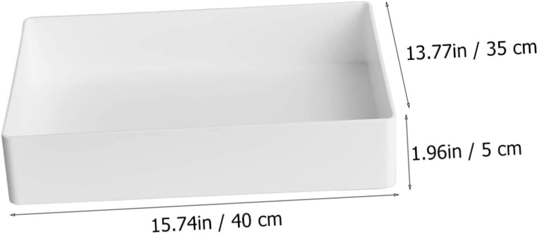Zerodeko 1pc Multi-Functional Polypropylene Laboratory Tray Acid Alkali Resistant Utility Organizer for Vials Pipettes and Instruments for Home and Laboratory Use