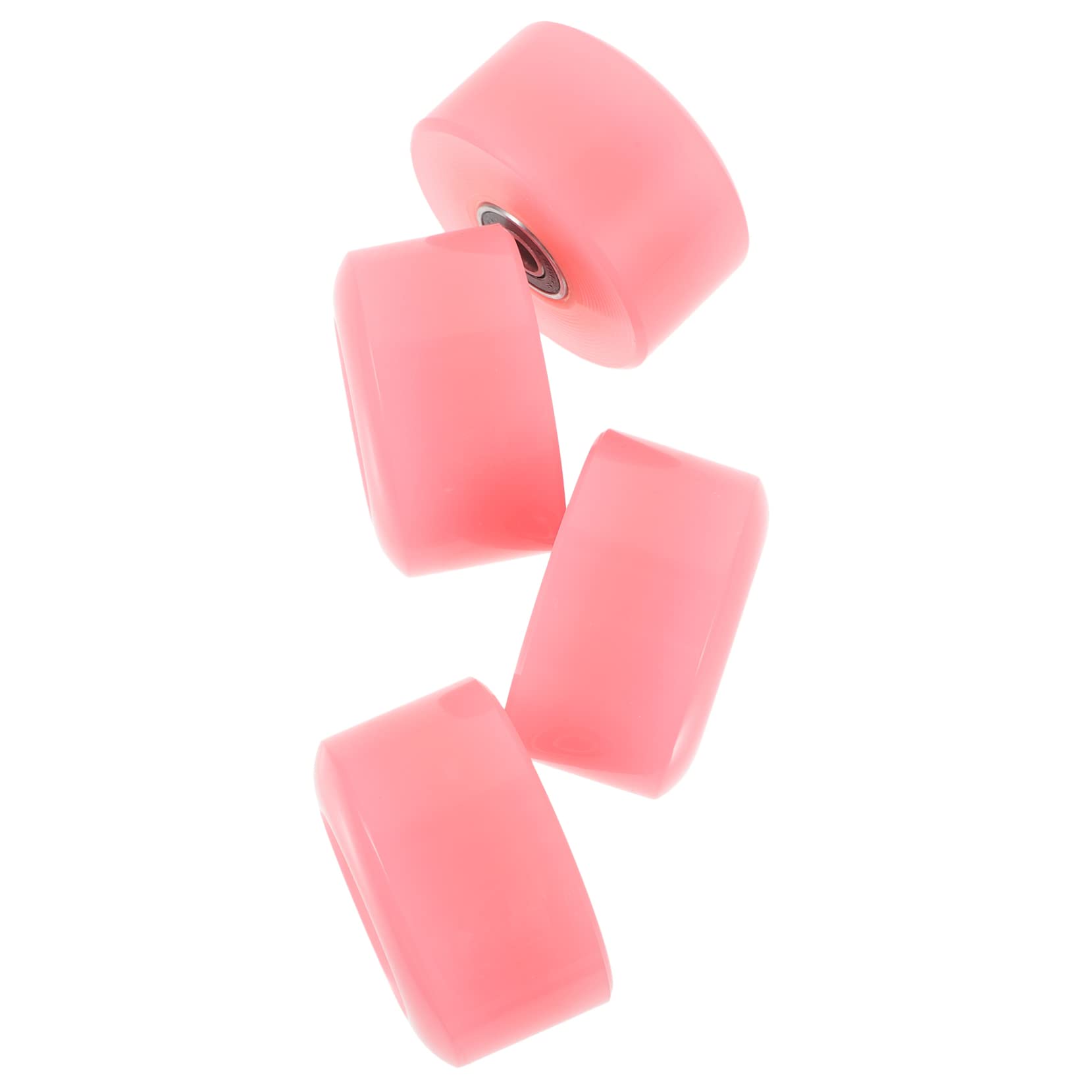 4pcs Outdoor Skating Wheels with Bearings Durable Pu Roller Skate Accessories for Smooth Gliding and Asphalt for Casual and Competitive Skating