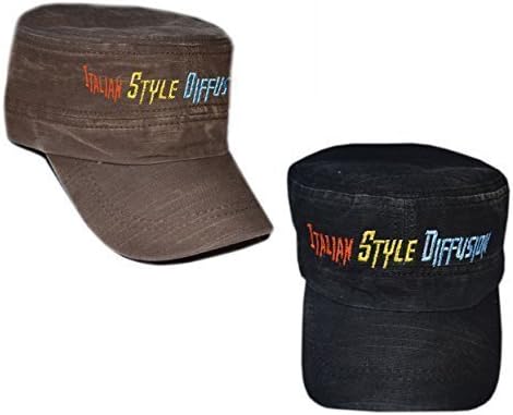 CAPPELLO CAPPELLINO FRONTINO CON RICAMO PERSONALIZZATO PERSONALIZZABILE  SCRITTA TESTO AVIATORE AVIATOR MARRONE : Amazon.it: Abbigliamento