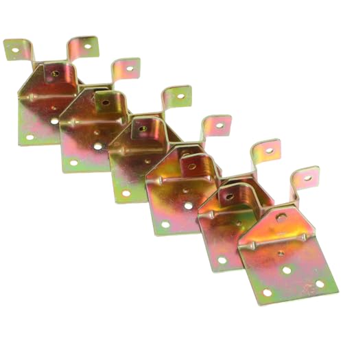 Cabilock 6 Pcs Corner Angle Brackets High Strength Connectors for Tabletop Assembly Furniture Support and Cabinet Connection Simple Installation Finish