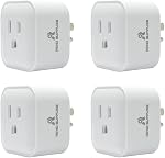 RS Smart Plug, Wifi Outlet, 15A 1875W, Works with Smart Life App, Alexa and Google Home, Timer Schedule, No Hub Required, FCC Certified and ETL Listed, 2.4G Hz WiFi Only