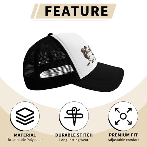 Image of Funny Trucker Hats,Trucker Hat Baseball Cap for Women Snapback Adjustable Hat Humor Gift Men