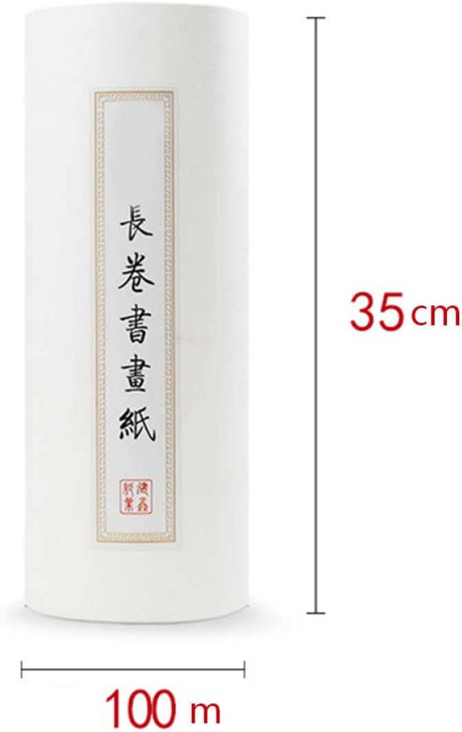 OHPHCALL Thickened Chinese Art Xuan Paper Scroll for Calligraphy Painting Practice Semi-raw Semi-Cooked Rice Paper Suitable for Beginners Artists