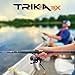 TRIKA 3X Spinning Carbon Rod 7' [ Medium Lite Power | Fast Action ] Carbon Weave Spinning Rod for Extra Sensitive Vibration | Longer Casting | Lightweight Freshwater Fishing Pole
