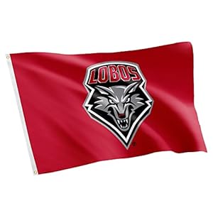 Desert Cactus The University of New Mexico Flag Lobos UNM Lobos Flags Banners 100% Polyester Indoor Outdoor 3×5 (Style 1)