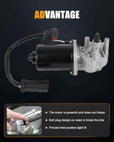 Image of ROADFAR Front Windshield Wiper Motor Replacement for 1993-1997 For Chrysler For Concorde,1993-1997 For Chrysler For Intrepid,1994-1997 For Chrysler For LHS 4723419,4756018 Wiper Motor 4 Pins