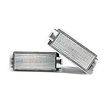 Leuchtfarbe: Xenonweiß 2 x LED Kennzeichen-beleuchtung Nummernschild-Leuchte Lampe Xenon