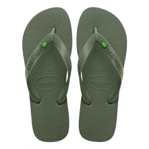 Havaianas Top Brasil Unisex FlipFlop Olive Green 37 EU
