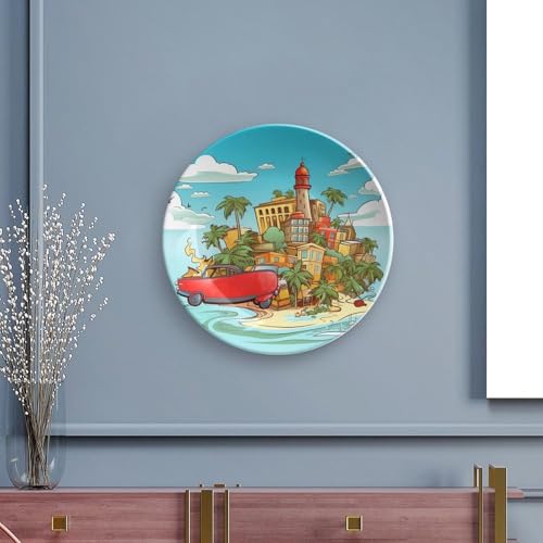 Plato decorativo de porcelana Bone China de 7 pulgadas miniatura 5