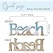 Tide and Tales Free Standing Wooden Beach Sign, 15.5