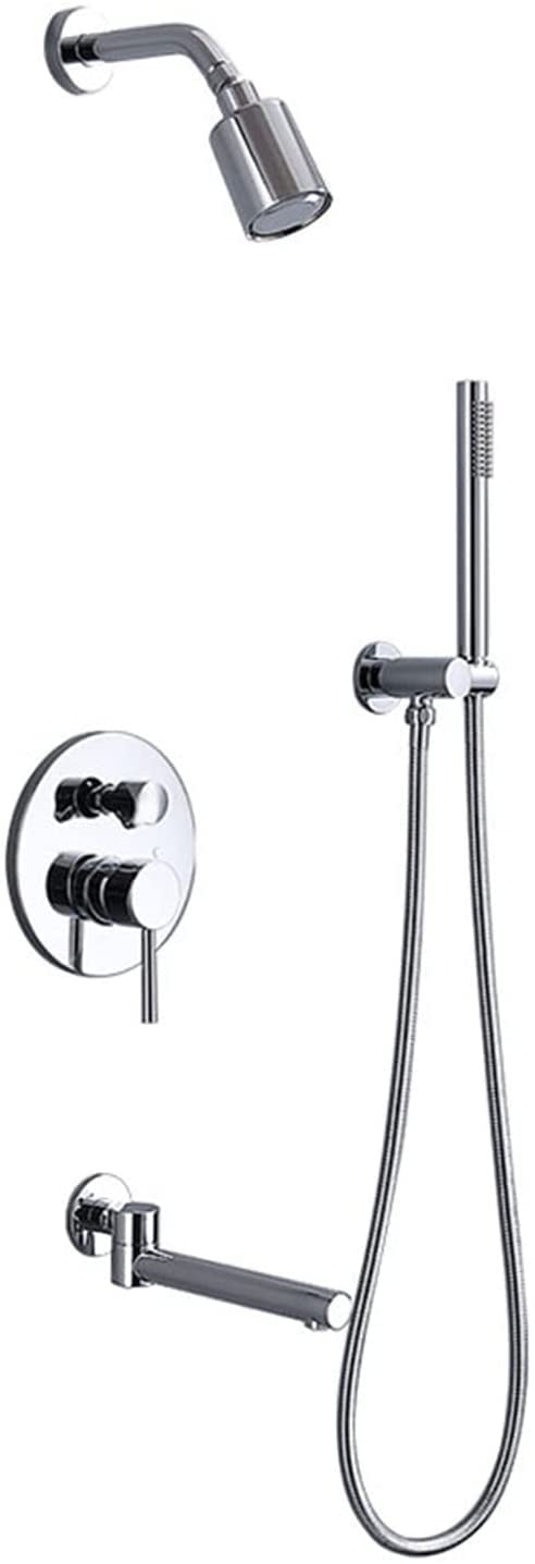 Kit de système de douche noir rotatif à 360° pour baignoire et salle de bain moderne