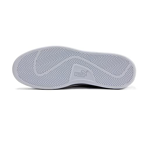 Tênis Puma Smash V2 BDP, Adulto Unissex, Preto/ Branco/ Prata, 39