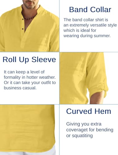 Image of Men's Kurta || Chinese Collar Long Sleeves || Straight Hip Length Kurtas || Short Kurta for Men || for Festival || Function || Occasion Wear Fancy Kurta for || Best Gifts for Men
