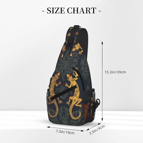 Mochila tipo sling negra para hombre y mujer miniatura 3