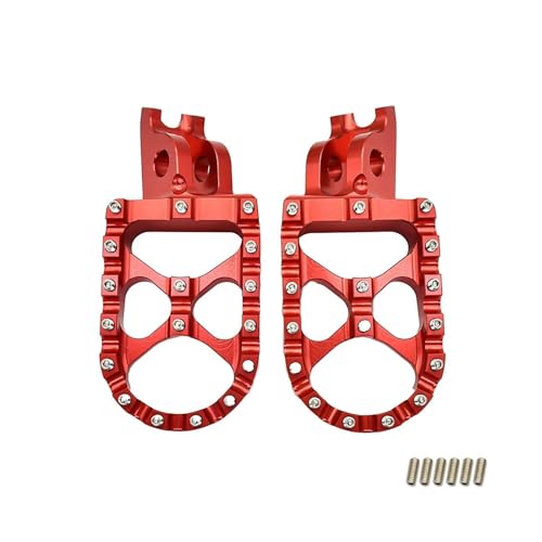 Repose-Pieds CNC KX et KLX en aluminium forgé rouge haute précision